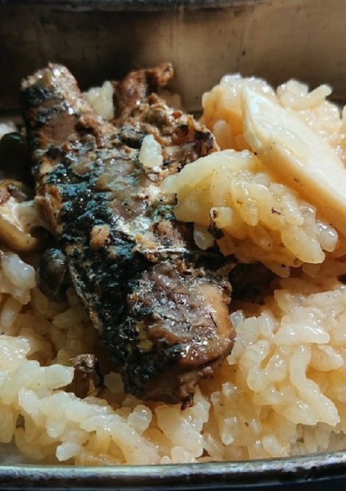 いわしのかば焼き缶詰できのこ飯-レシピのメイン写真