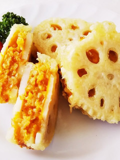 れんこんとソイミートの挟み揚げ☆-レシピのメイン写真
