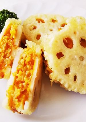 れんこんとソイミートの挟み揚げ☆-レシピのメイン写真