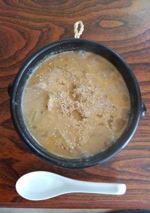 ＜お粥シリーズ＞その④『ピリ辛担々粥』-レシピのメイン写真