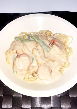 簡単本格 クリームパスタ 子供も大好き-レシピのメイン写真