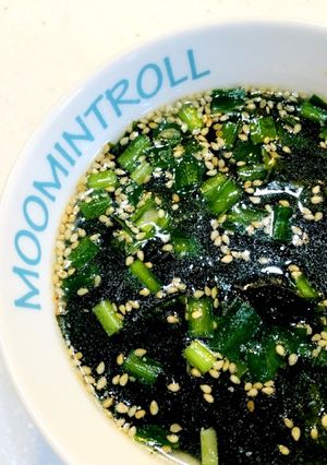 たっぷりワカメとニラの中華スープ-レシピのメイン写真