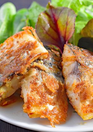 「塩さば」で作る！さばのパン粉焼き-レシピのメイン写真