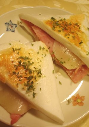 はんぺんでハムチーズのホットサンド-レシピのメイン写真