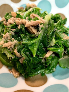 簡単!しろ菜とツナのパパっと中華風炒め-レシピのメイン写真