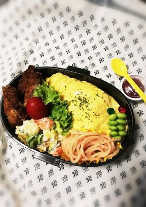 高校男子弁当♡オムライス～-レシピのメイン写真