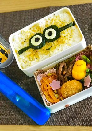 キャラ弁《 ミニオン 》-レシピのメイン写真