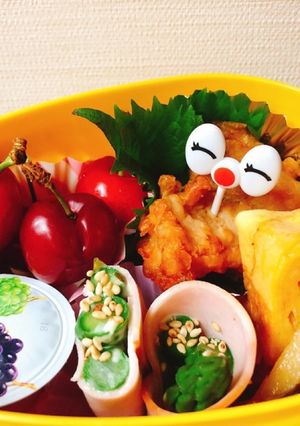 アスパラマヨハム巻き お弁当に簡単-レシピのメイン写真