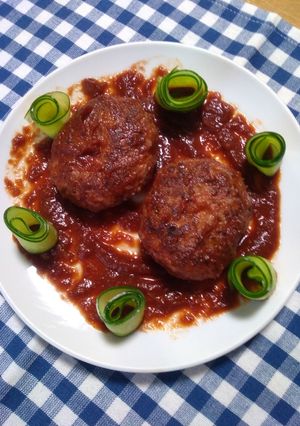 健活♪でもハンバーグ-レシピのメイン写真