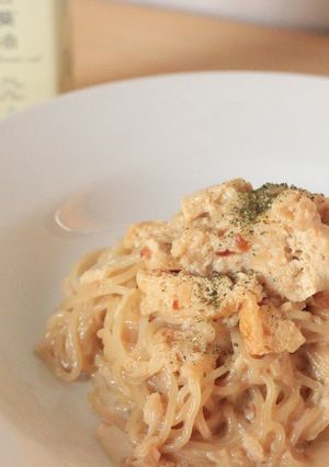 玄米麺の和風ミルクパスタ-レシピのメイン写真