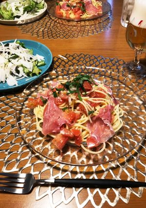 さっぱり爽やか★トマトの冷製パスタ-レシピのメイン写真