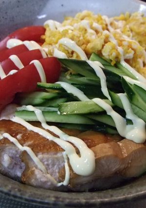 初夏ですね♪照り焼きチキンの冷やし中華-レシピのメイン写真