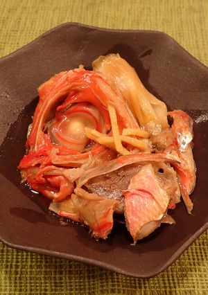 キンメダイのカマ煮付け-レシピのメイン写真