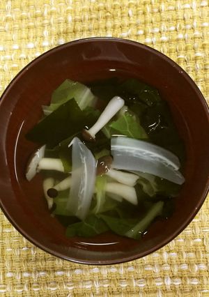 春キャベツのすまし汁-レシピのメイン写真