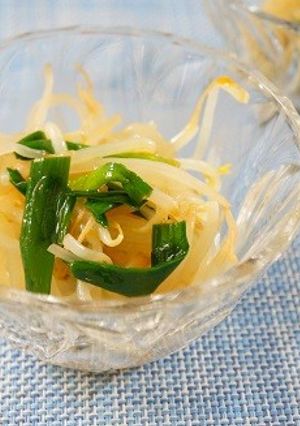 レンジで簡単もやしと行者菜のナムル-レシピのメイン写真