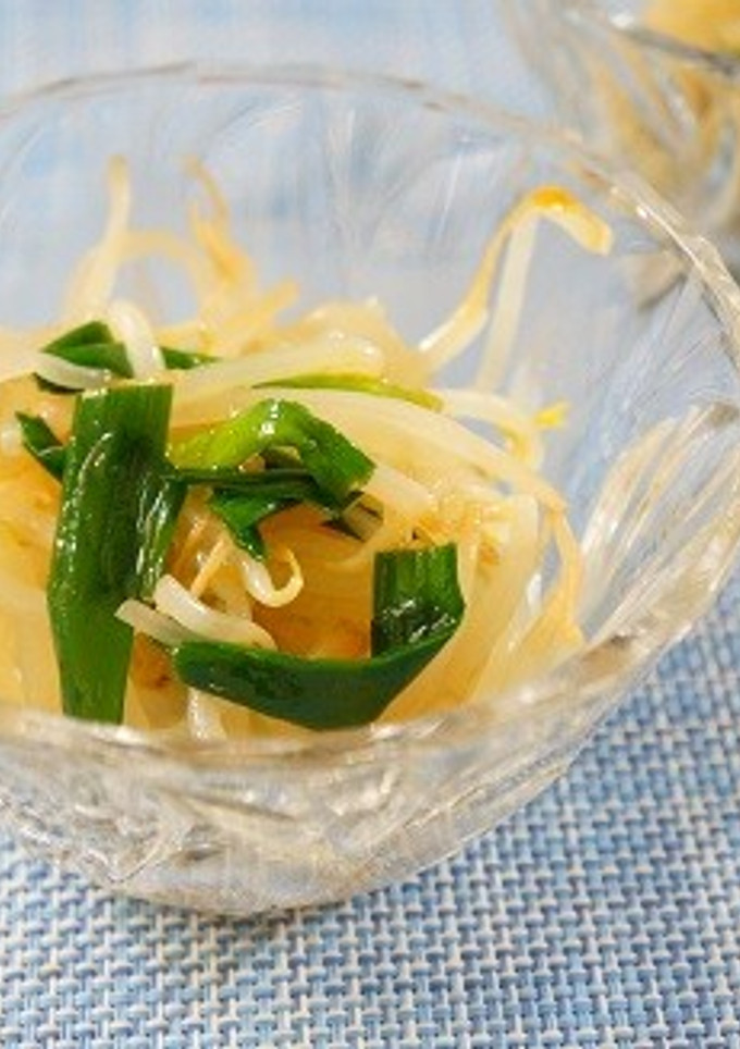 レンジで簡単もやしと行者菜のナムル-レシピのメイン写真