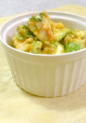 アボカドのにんじんドレッシング和え-レシピのメイン写真