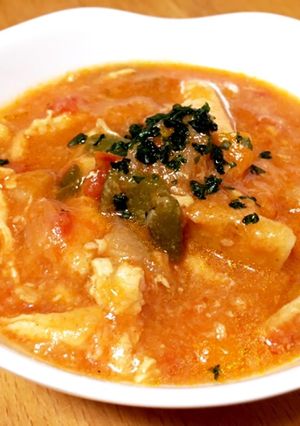 ☆むね肉のトマトチーズ煮込み♫簡単晩御飯-レシピのメイン写真