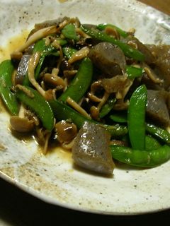蒟蒻とスナックいんげんのにんにく甘辛炒め-レシピのメイン写真