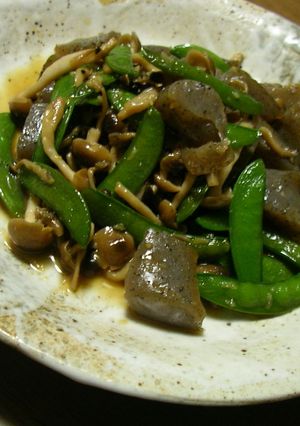 蒟蒻とスナックいんげんのにんにく甘辛炒め-レシピのメイン写真