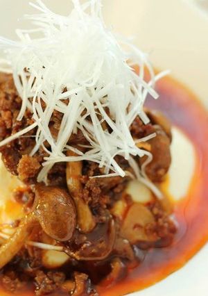 ご飯やおつまみにも◎福島県産なめこの麻婆-レシピのメイン写真