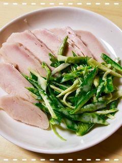 サラダチキンと絹さやの簡単サラダ-レシピのメイン写真