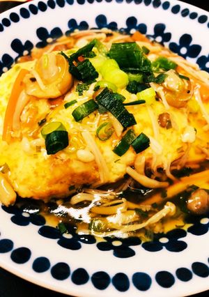 おからハンバーグのきのこあんかけ☆-レシピのメイン写真