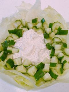 すり胡麻マヨ豆腐ドレッシングの豆腐サラダ-レシピのメイン写真