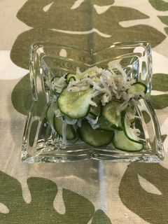 胡瓜とジャコの酢の物-レシピのメイン写真