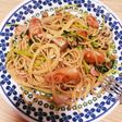 豆苗を使って♪和風パスタ