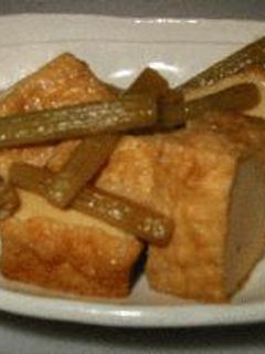 厚揚げとふきの煮物-レシピのメイン写真