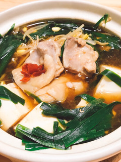もつ煮込み風鶏鍋 節約4種縛り-レシピのメイン写真