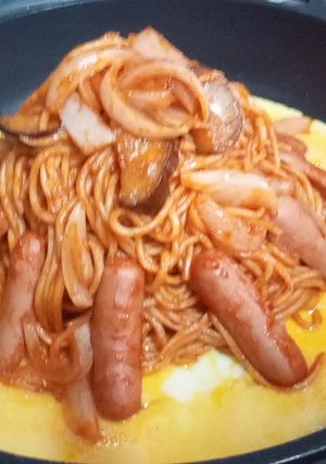 安い焼そば麺でナポリタン!?-レシピのメイン写真