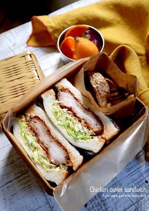 お弁当にも!チキンカツサンド-レシピのメイン写真