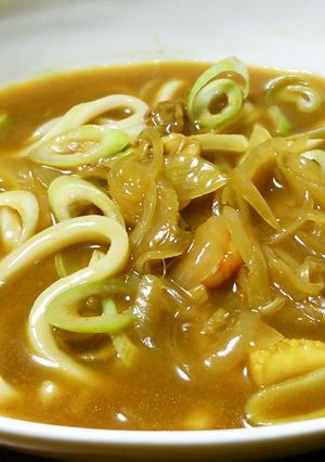 シーフードカレーうどん。-レシピのメイン写真