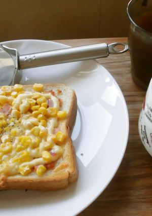 再現＊ガストのコーンピザトースト♪-レシピのメイン写真
