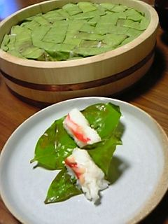 かにかまの柿の葉すし-レシピのメイン写真