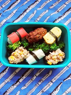 キャラ弁 お寿司弁当-レシピのメイン写真