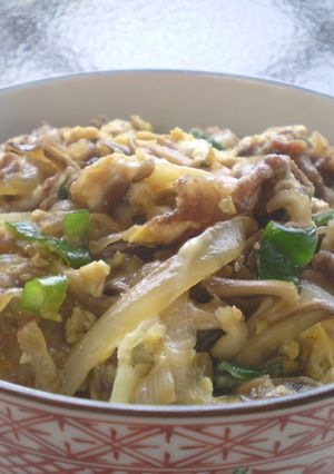マイタケを使ってヘルシーで節約牛丼♪-レシピのメイン写真