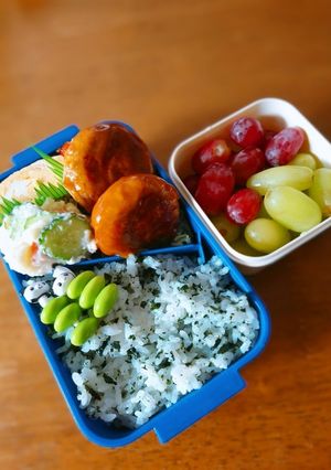 マスタードソースのハンバーグ弁当-レシピのメイン写真