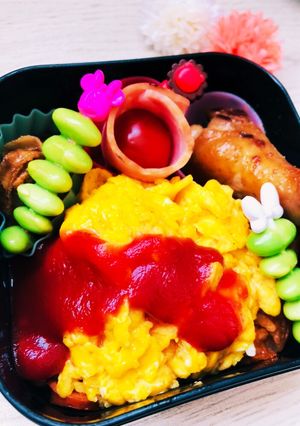 彩りオムライス弁当☆-レシピのメイン写真