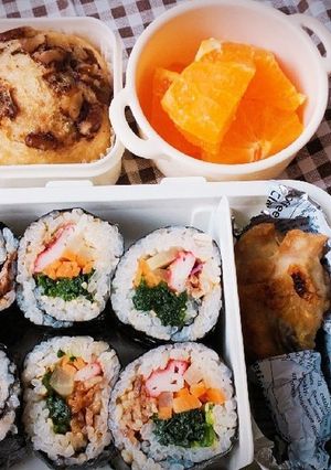 キンパとグリルチキン弁当-レシピのメイン写真