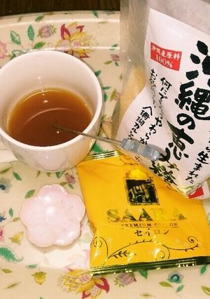 風邪に❗沖縄黒糖プラス➕しょうが紅茶☺⛄-レシピのメイン写真