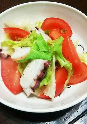 爽やか、タコと野菜のわさレモンサラダ。-レシピのメイン写真