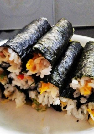 手巻き風にサラダ巻き♪-レシピのメイン写真