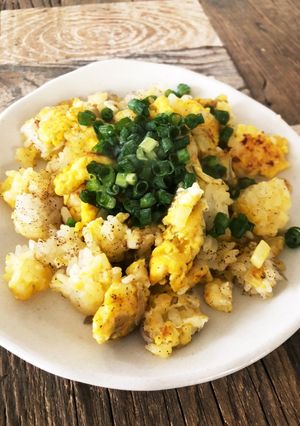 ミョウガと柚子胡椒のパラパラ炒飯-レシピのメイン写真