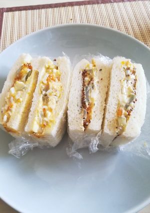 食感を楽しむ玉子サンド-レシピのメイン写真