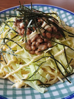 火を使わずに、ヘルシー納豆サラダパスタ-レシピのメイン写真
