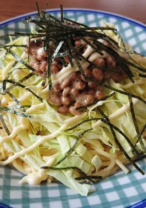 火を使わずに、ヘルシー納豆サラダパスタ-レシピのメイン写真