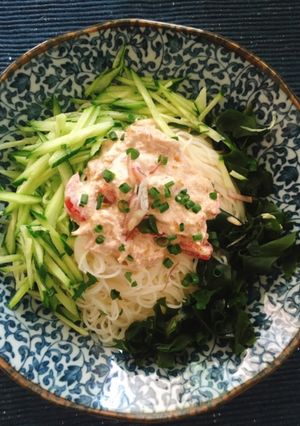 ツナマヨそうめん-レシピのメイン写真